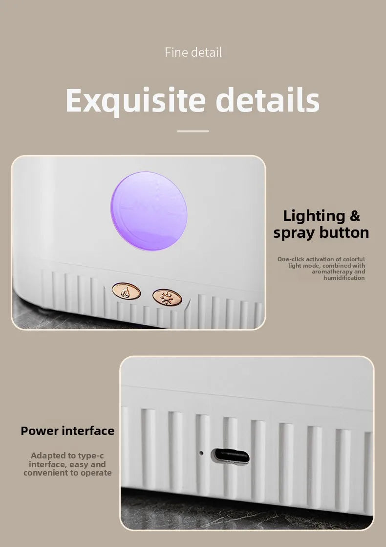 Hot Sale Low Price Customizable Logo Packaging Crystal Rock Aromatherapy Diffuser Humidifier Household 1 Year Plastic Essential