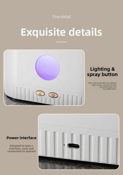 Hot Sale Low Price Customizable Logo Packaging Crystal Rock Aromatherapy Diffuser Humidifier Household 1 Year Plastic Essential