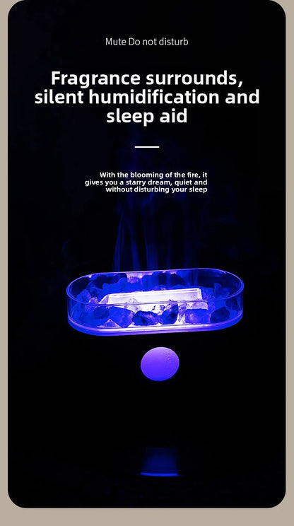 Hot Sale Low Price Customizable Logo Packaging Crystal Rock Aromatherapy Diffuser Humidifier Household 1 Year Plastic Essential