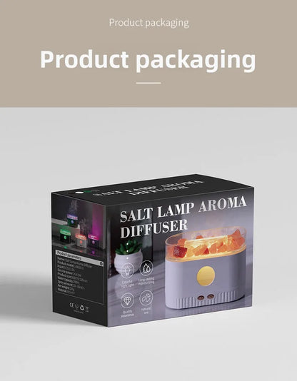 Hot Sale Low Price Customizable Logo Packaging Crystal Rock Aromatherapy Diffuser Humidifier Household 1 Year Plastic Essential