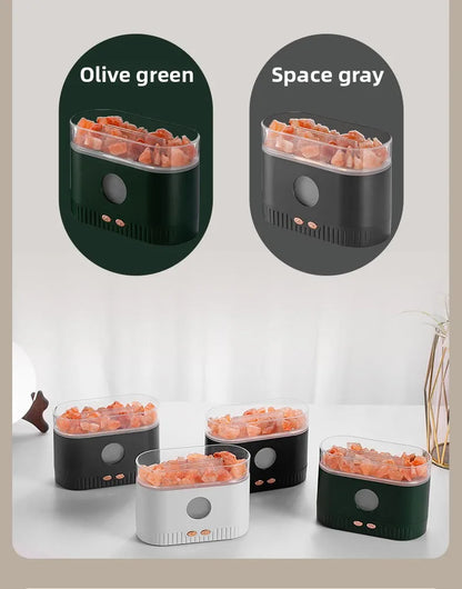 Hot Sale Low Price Customizable Logo Packaging Crystal Rock Aromatherapy Diffuser Humidifier Household 1 Year Plastic Essential