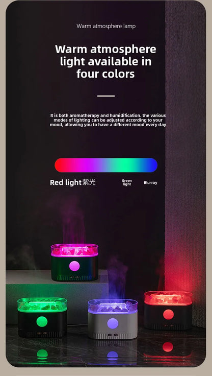 Hot Sale Low Price Customizable Logo Packaging Crystal Rock Aromatherapy Diffuser Humidifier Household 1 Year Plastic Essential